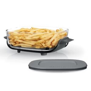 NWT Ninja 2.5 QT CleanCrisp Glass Container / Air Fryer Basket with Lid